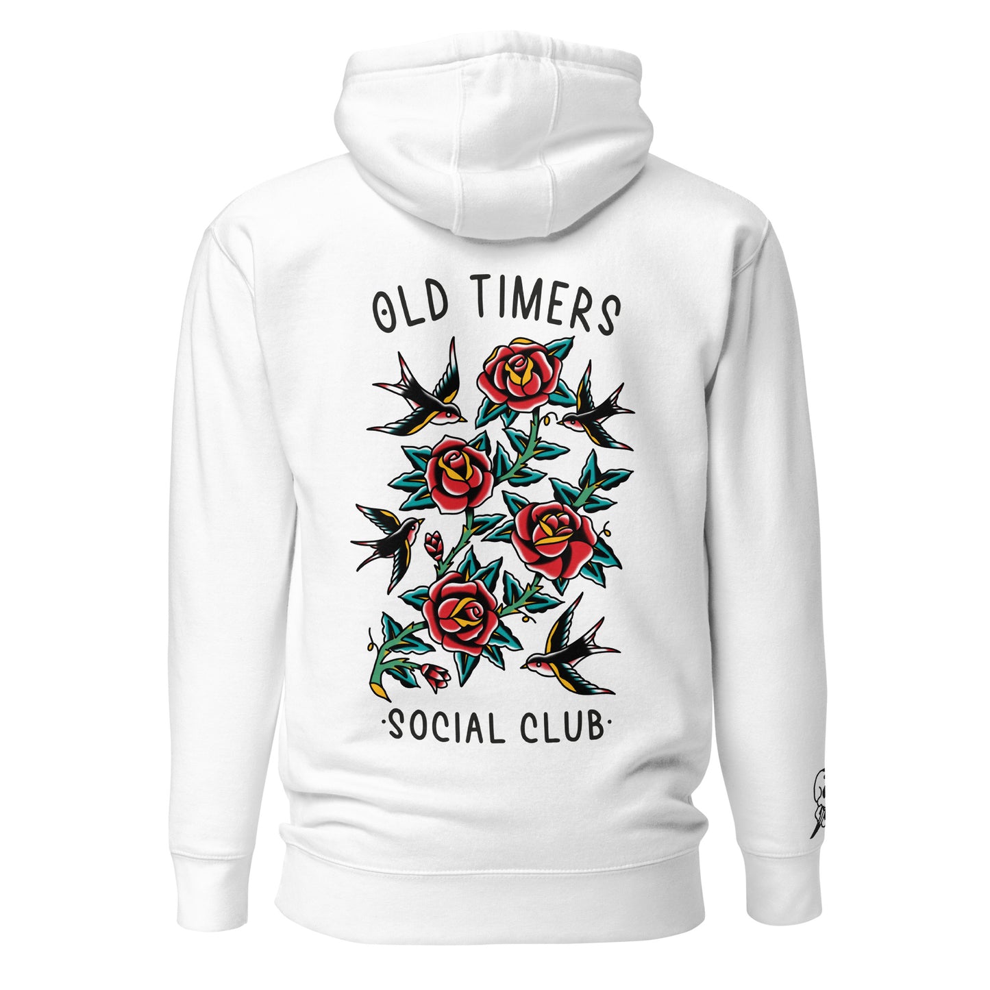 Unisex Embroidery Hoodie -ROSES&SWALLOW- GW