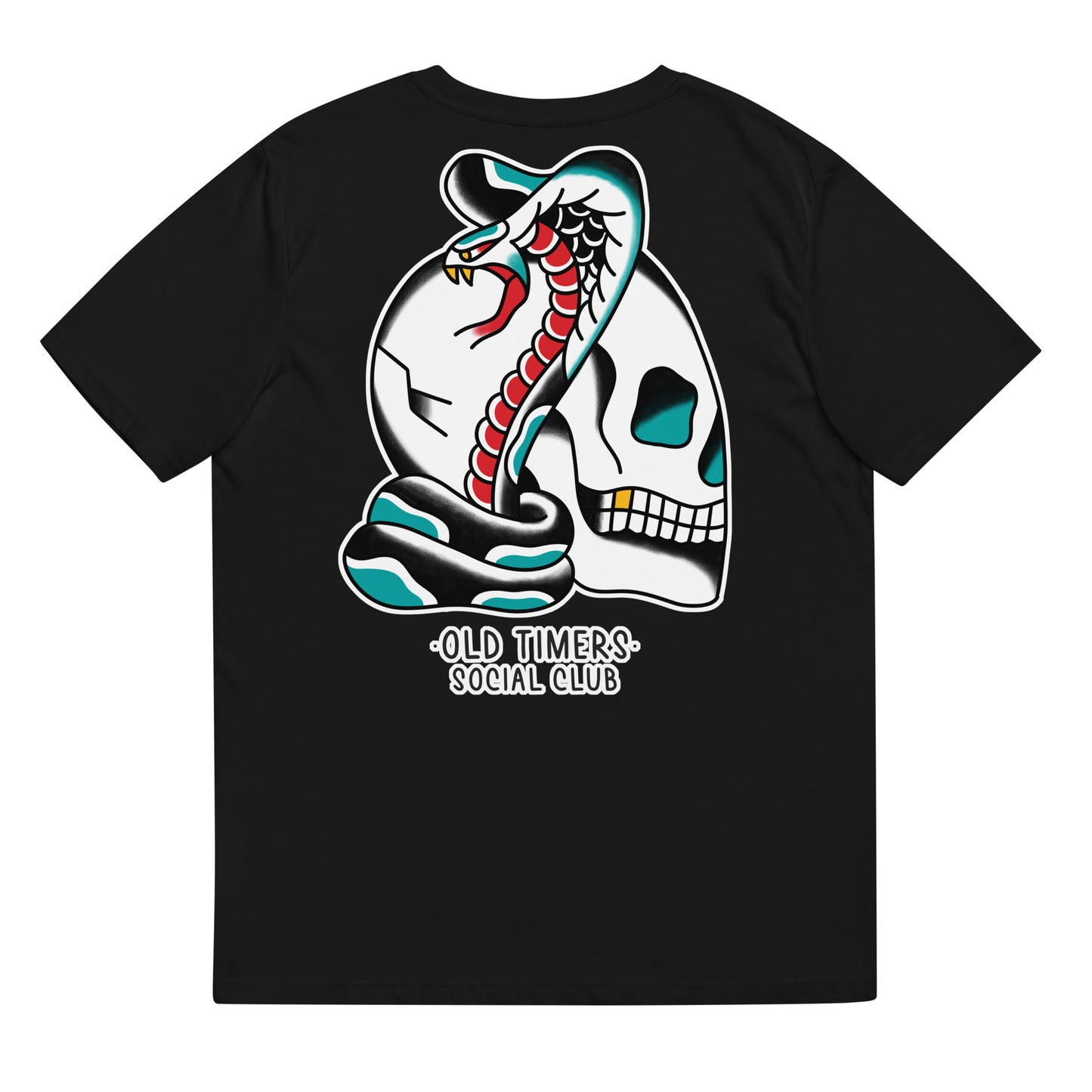 Unisex organic cotton T-shirt -SNAKE&SKULL- G