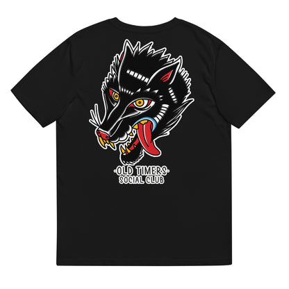 Unisex organic cotton printed T-shirt -WOLF-