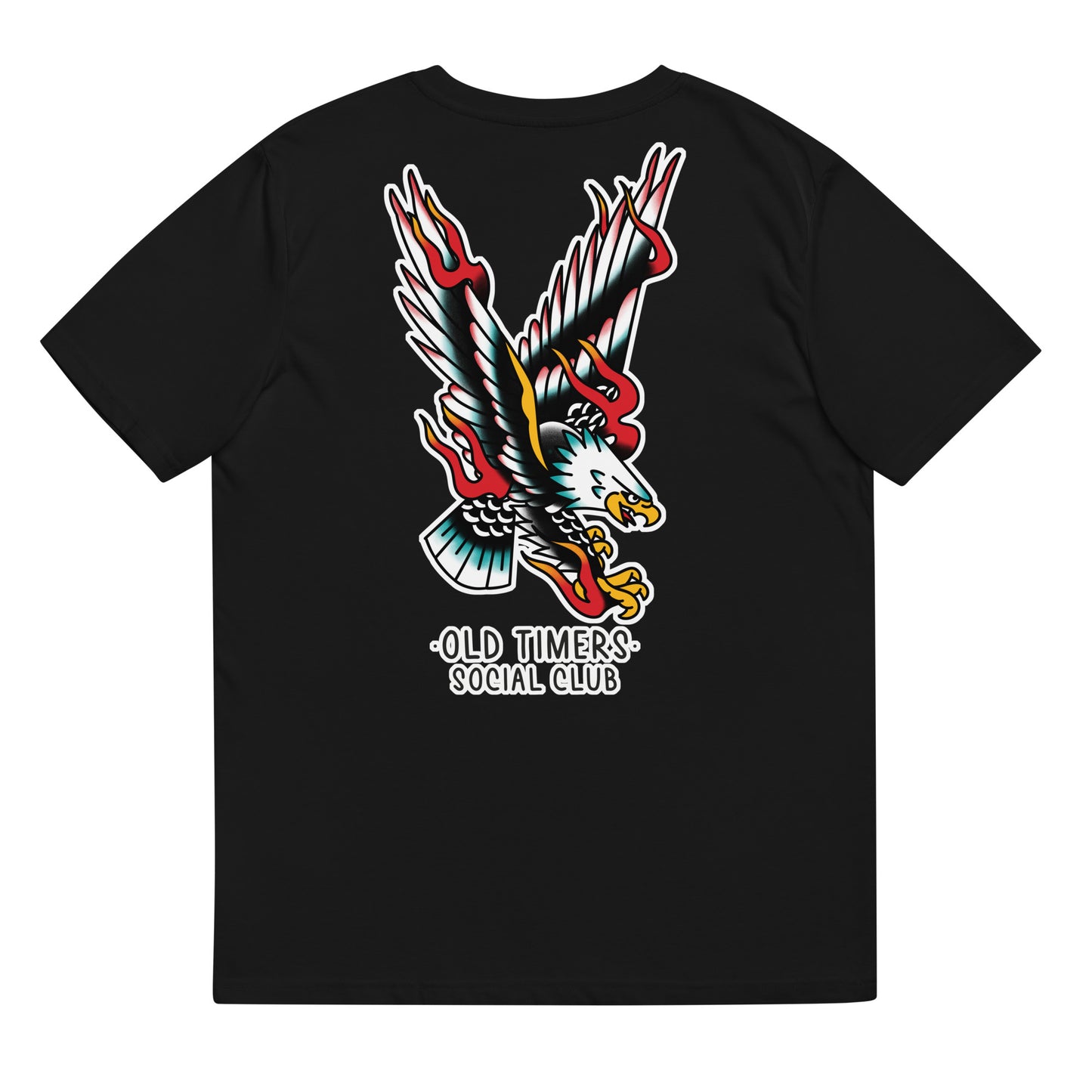 Unisex organic cotton printed T-shirt -EAGLE-