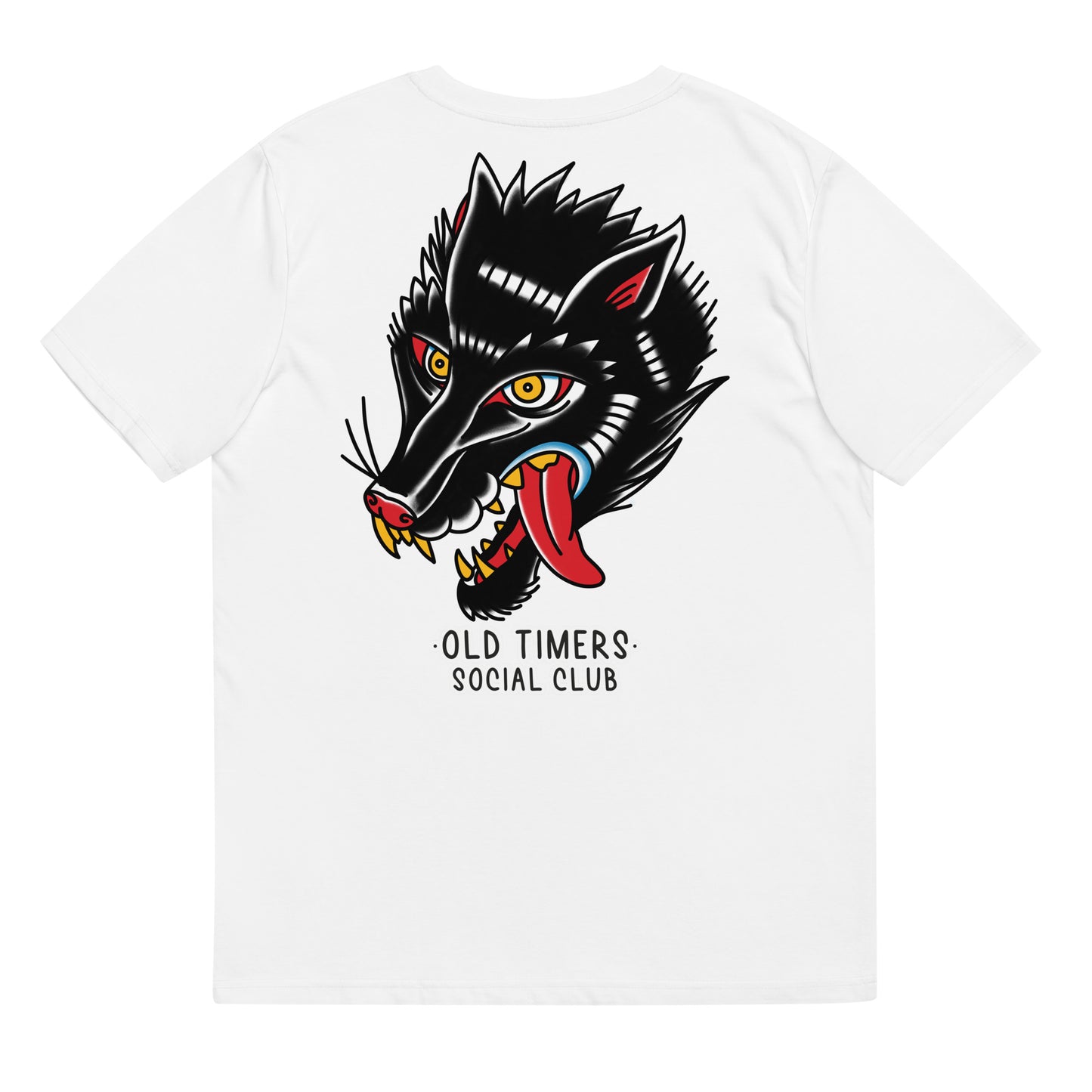 Unisex organic cotton printed T-shirt -WOLF-